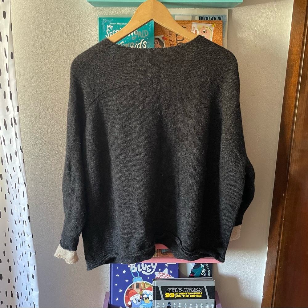 Chiri baby alpaca v-neck button front cardigan - Picture 4 of 5